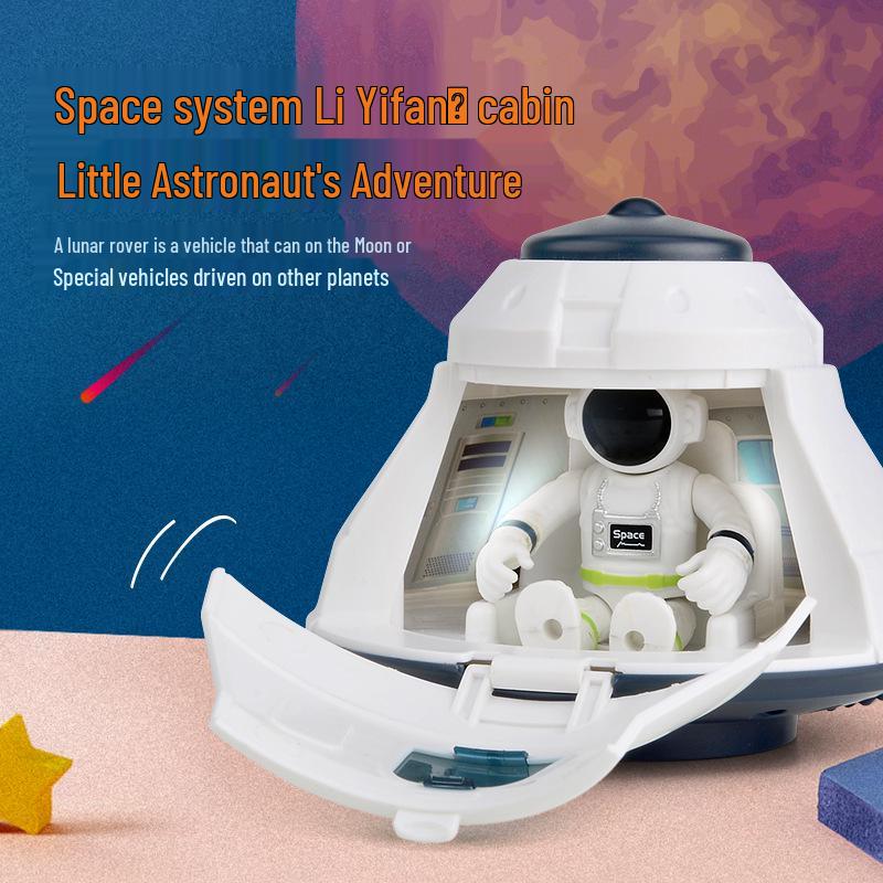 Children's Educational Space Toy Set: Rocket, Space Station & Astronaut
