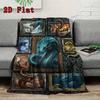 Serpent Legends Myths 2D Flat Pattern Flannel Blanket, High Quality All Seasons, Home Decor, Warmth and Comfort, Perfect for Christmas Gifts.