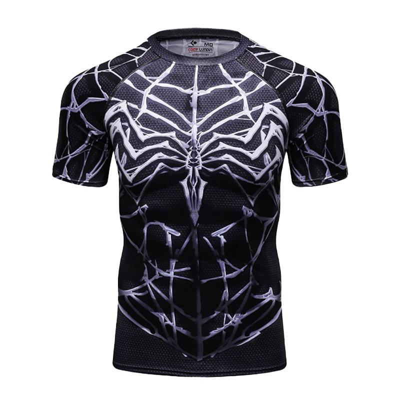 ETST51 Cody Lundin Marvel Kleding 3D Print Compressie Sport Fitness Shirt Hardlopen Cosplay Korte Mouw Captain America T-shirt 6XL