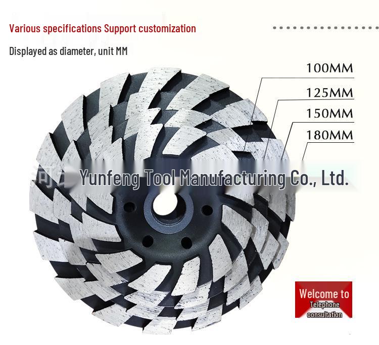Thickened Diamond Grinding Disc for Angle Grinder - Cement, Marble Polishing & Concrete Cutting Saw Blade
