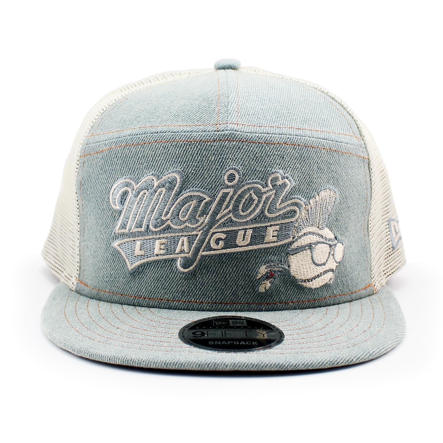 

New Era 9FIFTY Snapback Major League Split Panel Denim Cap [Used] джинсовый