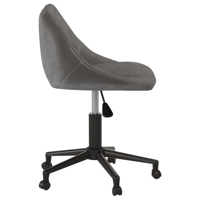 VidaXL Chaise Pivotante de Salle à Manger Chaise à Dîner Siège de Cuisine Chaise de Repas Hauteur Réglable Maison Intérieur 3089033