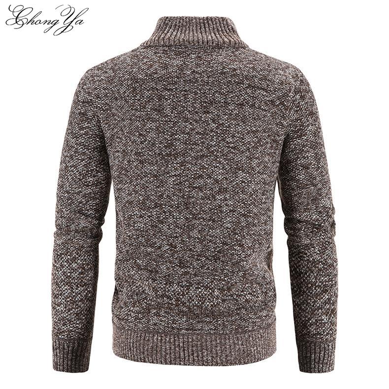 Men's Cardigan Jacket Zipper Knit Shirt Shirt Men's Tops