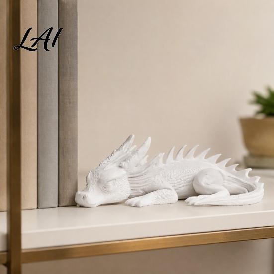 Mikrolandschaft Drachenfiguren 3D-gedruckte Babyfigur Niedliche schlafende Statue Kreative Fotografie-Requisiten für Soziale Medien Fantasy-Figur Ornament