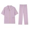Yiershuang Women's 100% Cotton Short Sleeve Lounge Set