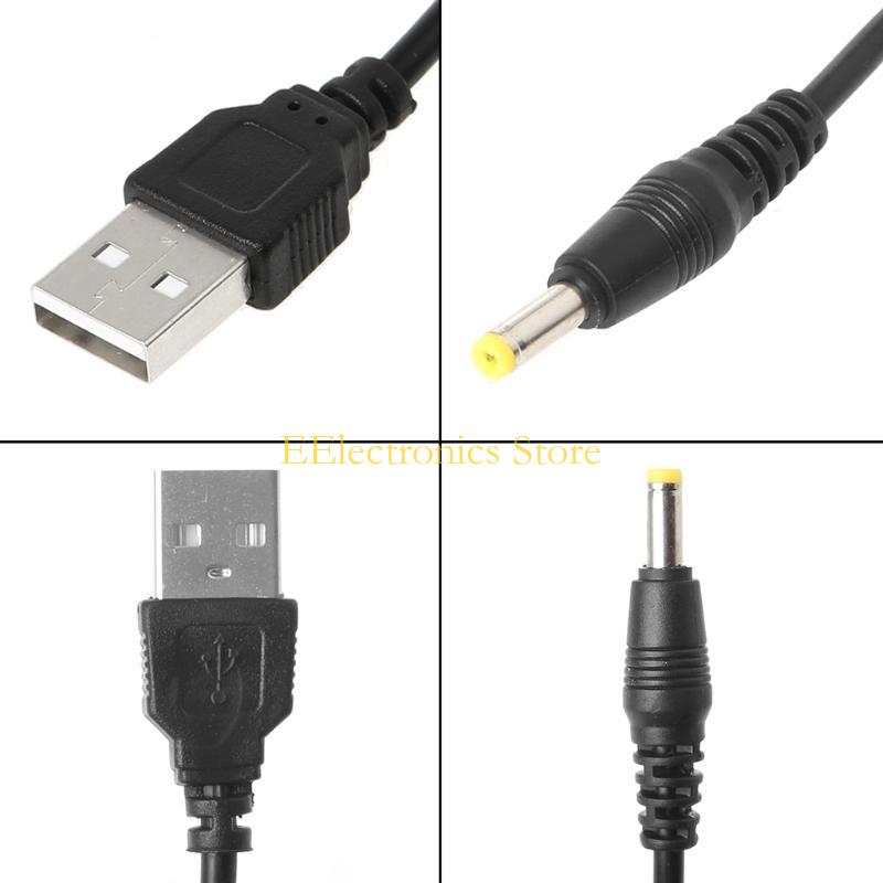 B03C 80cm USB for DC Power Cable 4.0x1.7mm, 5V Barrel Plug Male Connector Cord