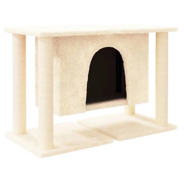 Maison Exclusive - Arbre à chat avec griffoirs en sisal Crème 50 cm