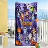 Halloween Bluey Family Customize Your Name Beach Towel Quick-Dry Soft Microfiber Portable for SwimmingBeachCamping Travel Beach AccessoriesGym