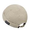 Clape Brimless Roll Retro Outdoor Men's Cap, Cotton, Style, Casual, Round, Slimming, Unisex, (C-HBH01-Beige)