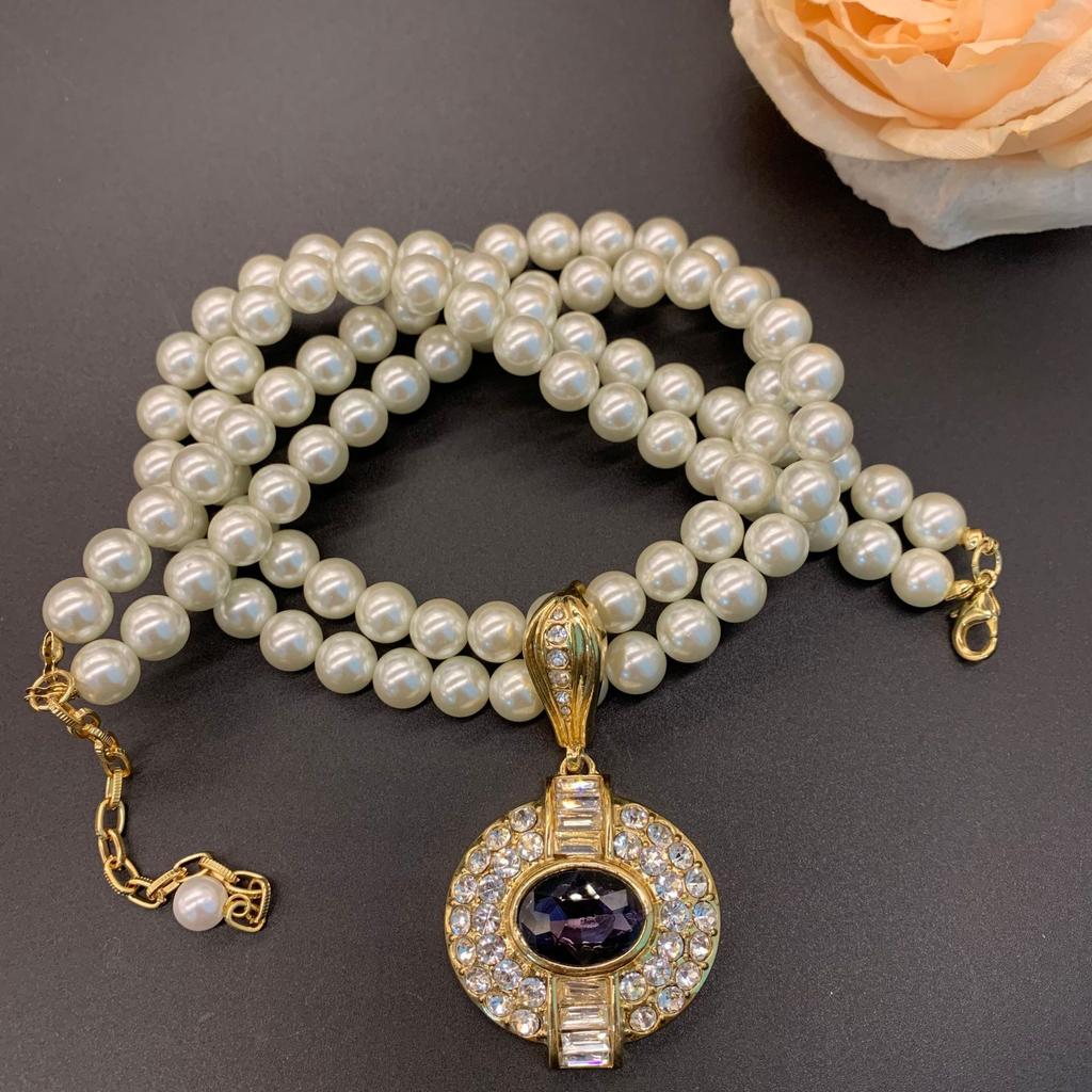 New Fashion Exaggerate Personality Leading Fashion Trend Pearl Necklace