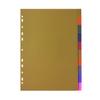 Tranbo A4 11-Hole Color Index Divider, 5-Page PP Folder