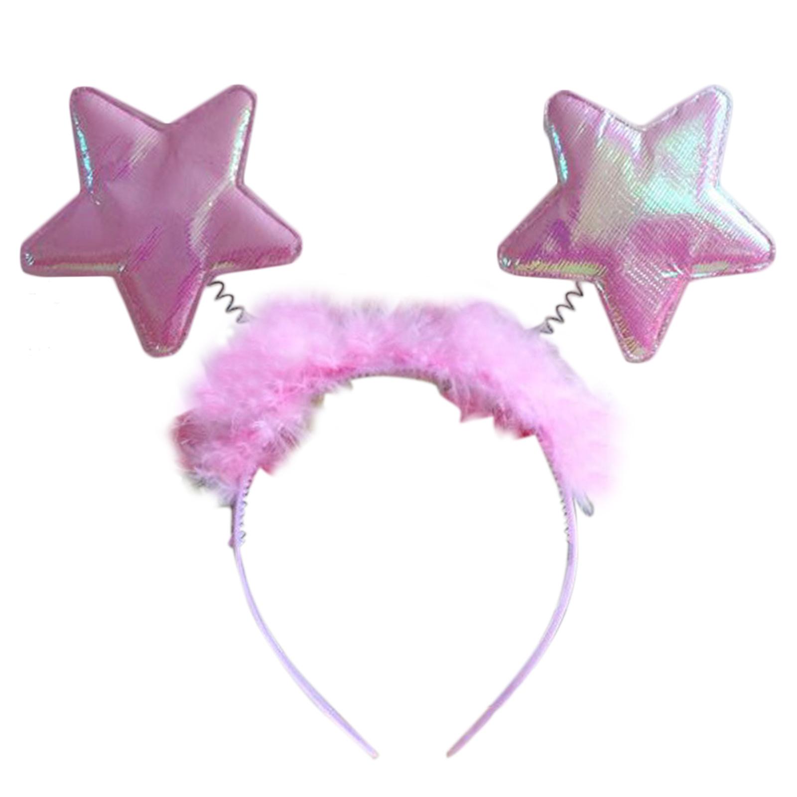 

Halloween AngelHalo Hairband Lovely Feather Headband for Kids Women Men Cosplay Costume Accessories Festival Headpiece