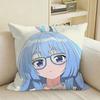 Shiunji Family Anime Seiha Shiunji Square Sofa Pillow Cover Solid Color Living Room Home Decor Cushion Case