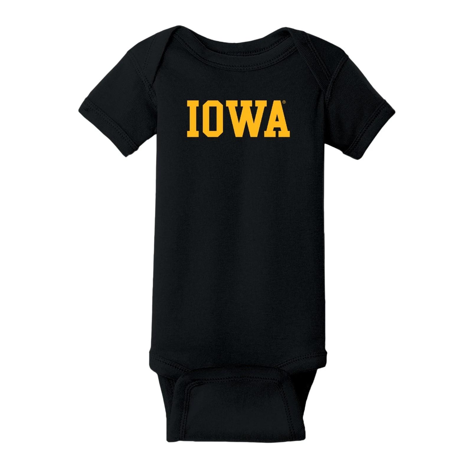 Iowa Hawkeyes Basic Block Unisex Creeper M