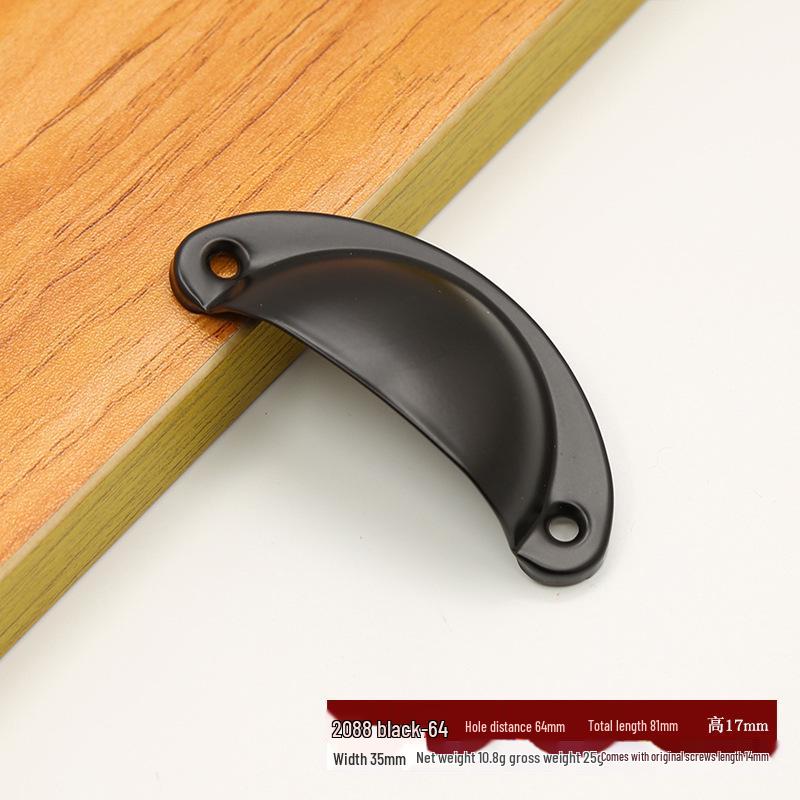 Antique Bronze Semi-Circular Handle for Cabinets: Punch-Free, Classic Design for Kitchen, Shoe, or Medicine Cabinets