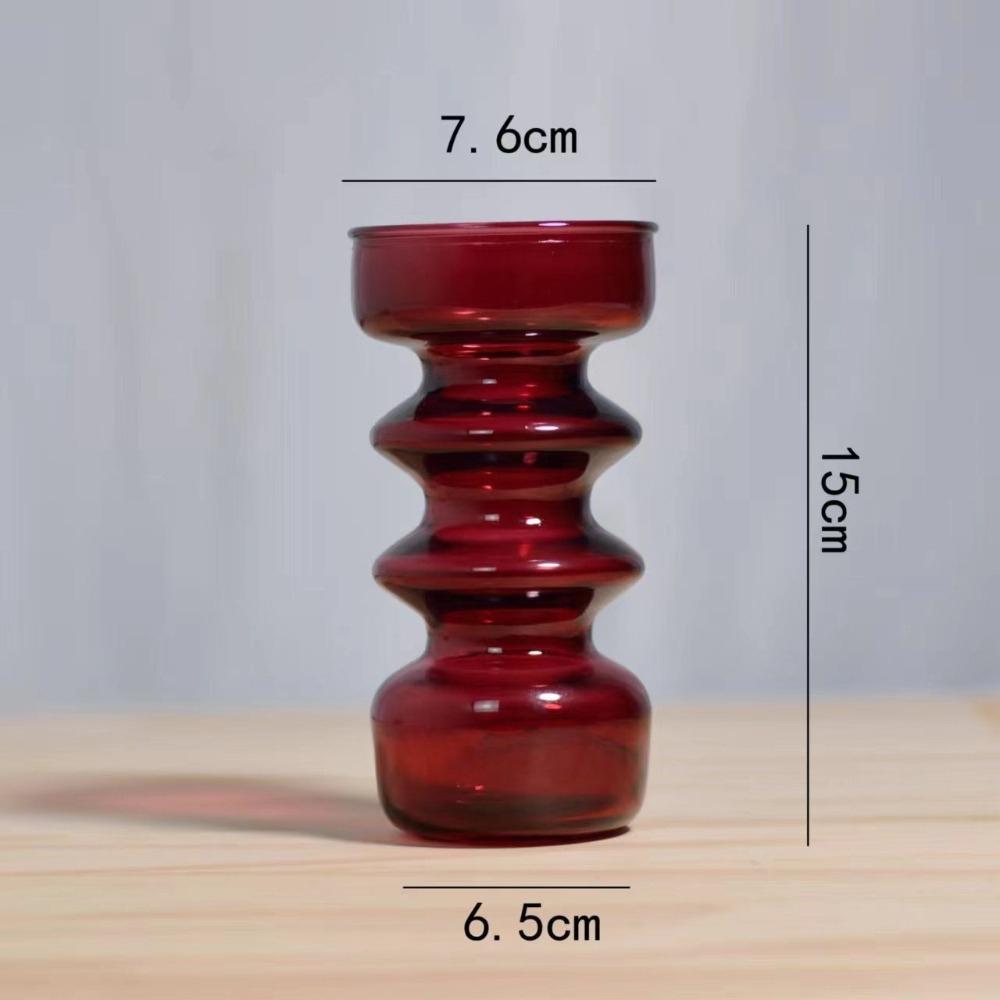 Colorful Vases Glass Ornaments Desktop Decorations Dried Flower Bouquets Living Rooms Flower Arrangements Vintage Vases