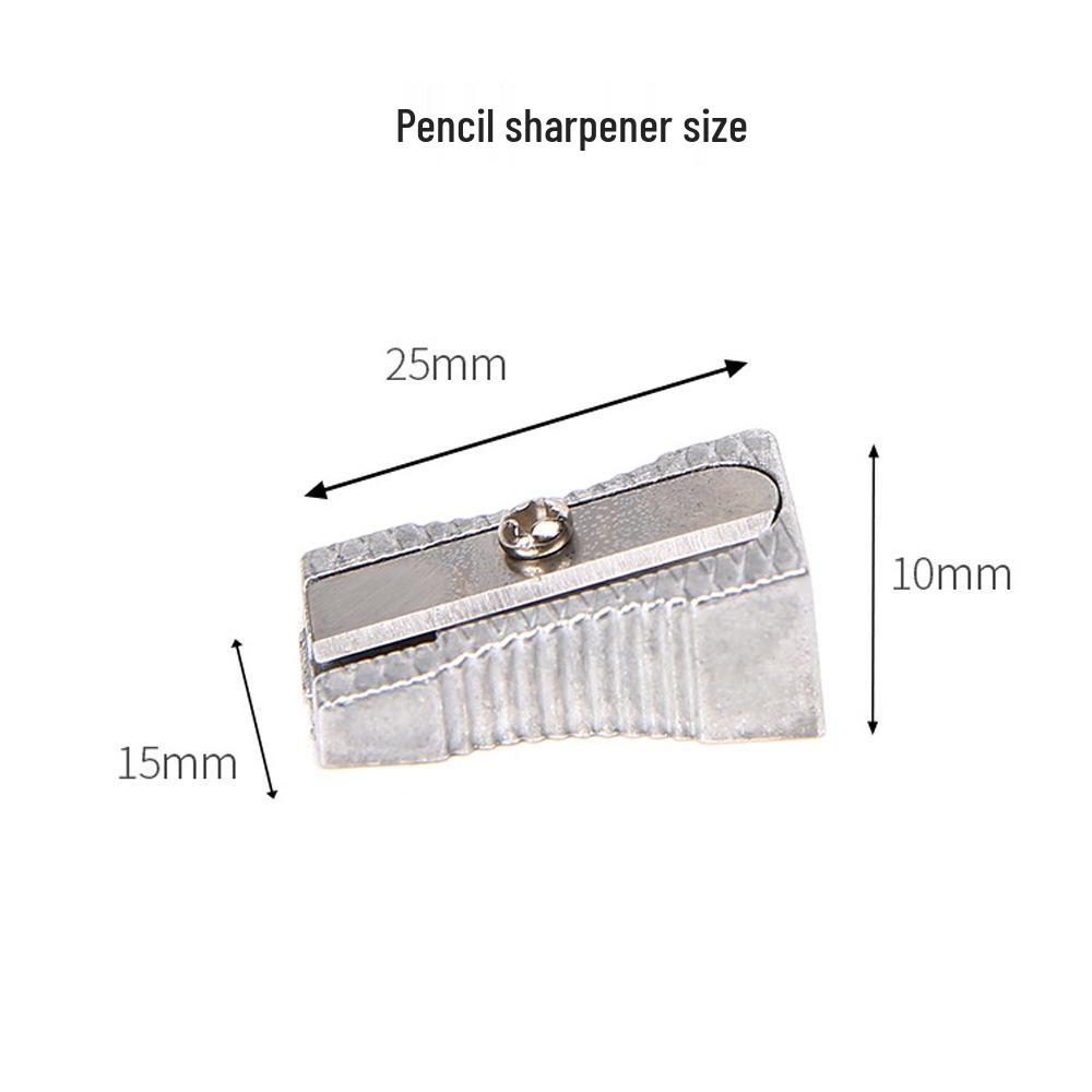 Transparent Rotary Handheld Pencil Sharpener, Student Single Hole, High-Quality Plastic, Portable Manual Design.
