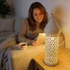 Vintage Ramadan Night Light Metal Frame Traditional Eid Mubarak Lantern Lamp Battery Operated Middle Eastern Style