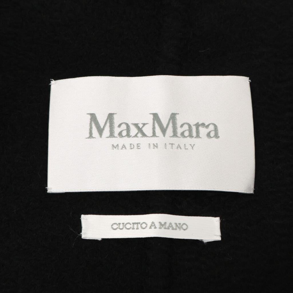 Max Mara [Excellent condition/Domestic genuine/Made in 2014] 24110110816 100% cashmere with belt coat 38 blackUsed