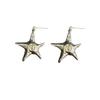 Fashionable Stainless Steel Starfish Earrings Comfortable And Versatile Suitable For Sensitive Skin And All Event