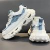 Canvas Breathable Casual Shoes Thick-soled Dad Shoes Versatile Low-top Fashionable Personality Versatile Men's Shoes