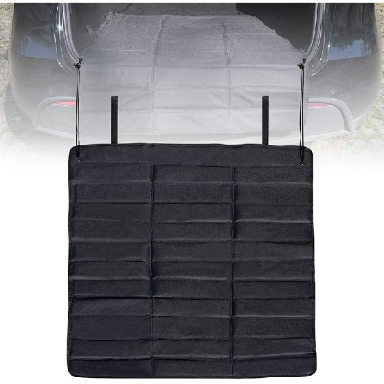 Universal Large Rear Bumper Guard For Cars 38 X 25 Inches SUV Trunk Mat For Preventing Scratches During Loading And Unloading Black