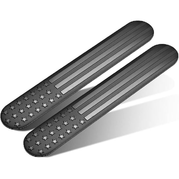 3D Metal American Flag Emblem Decal Embossed Sticker Aluminum Alloy Patriotic Badges Sticker Bumper Stickers for Car Truck Motorcycle, All Black All Black