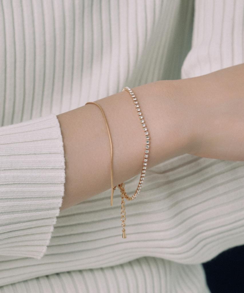 Novice Tokyo Cubic & Round Chain Bracelet [Stainless] / Silver