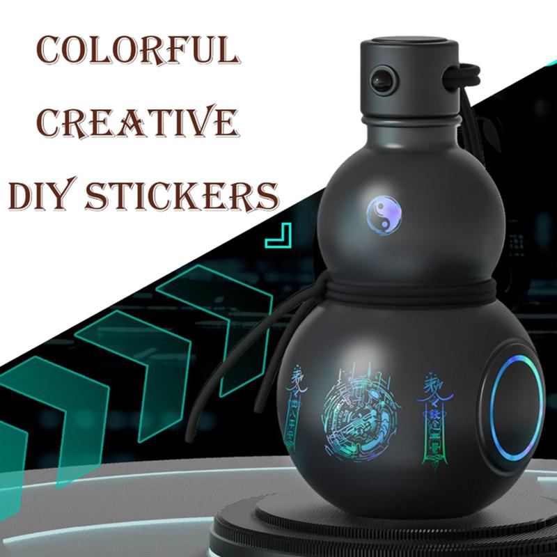 Gourd Sports Travel Water Bottle for Gym,Chinese Retro Inspired, 900ml Durable Gourd Style Bottles