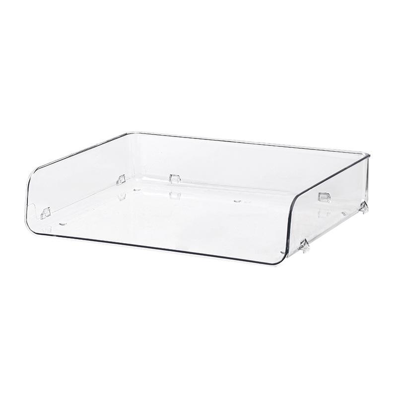Transparent Desktop File Organizer and Document Storage Rack