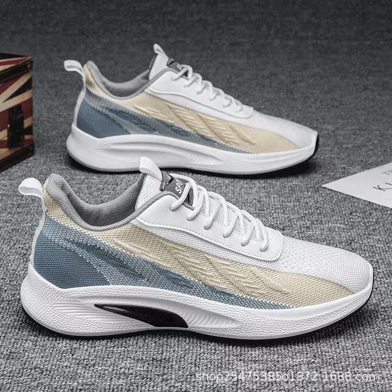 Mesh Breathable Autumn and Winter Flying Knitting Fashion Running Shoes Men's Casual Sports Shoes