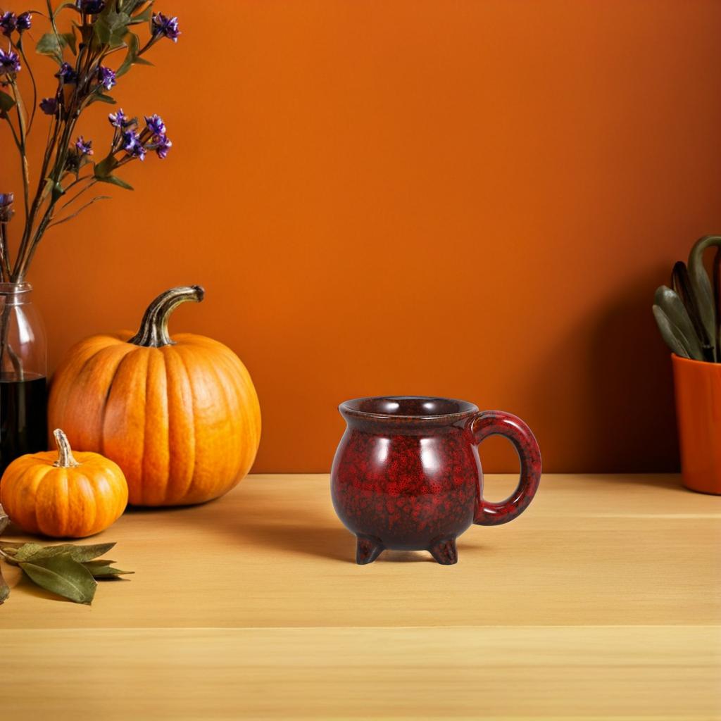 Halloween Ceramic Coffee Mug 350ml Witch Cauldron Porcelain Novelty Gothic Party Coffee Mugs Spooky Collection