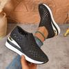 Fashion Comemore Summer New Women's Shoes Casual Hollow Out Platform Sneakers Wedges High Heel Loafers Slip on Vulcanize Shoes for Woman
