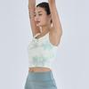 Oz Is Oztb5026 Punched Rib Bra Top - Avocado
