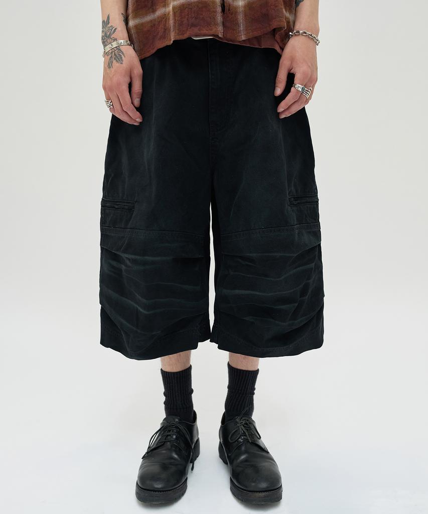 Seuweideu Utility Cargo Shorts [Black]