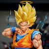 Dragon Ball Z Son Goku Ssj2 Figure Led Base Super Saiyan 2 Goku Pvc Action Figures 33cm/12.2inch Collection Model Toys Durable Gifts