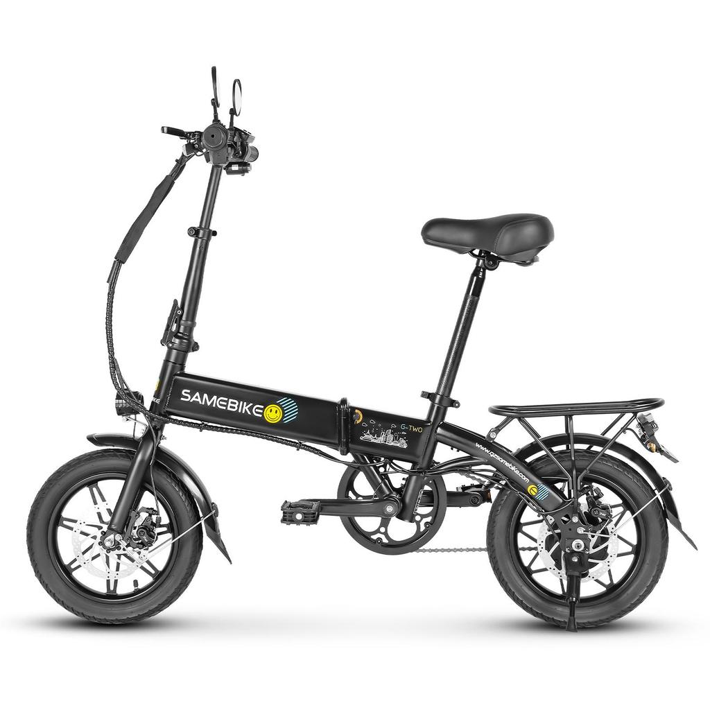 SAMEBIKE YINYU14 Folding E-Bike for Adults 350W Motor 36V7.8AH Battery14 Inch Tires All-Terrain E-Bicycle Portable Foldable Ebike for Commuting