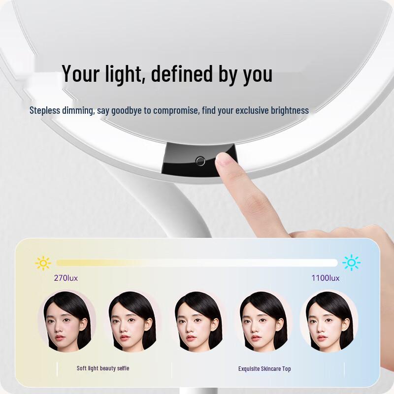 AMIRO Mini3 Smart LED Desktop Makeup Mirror CN plug (adapter included)