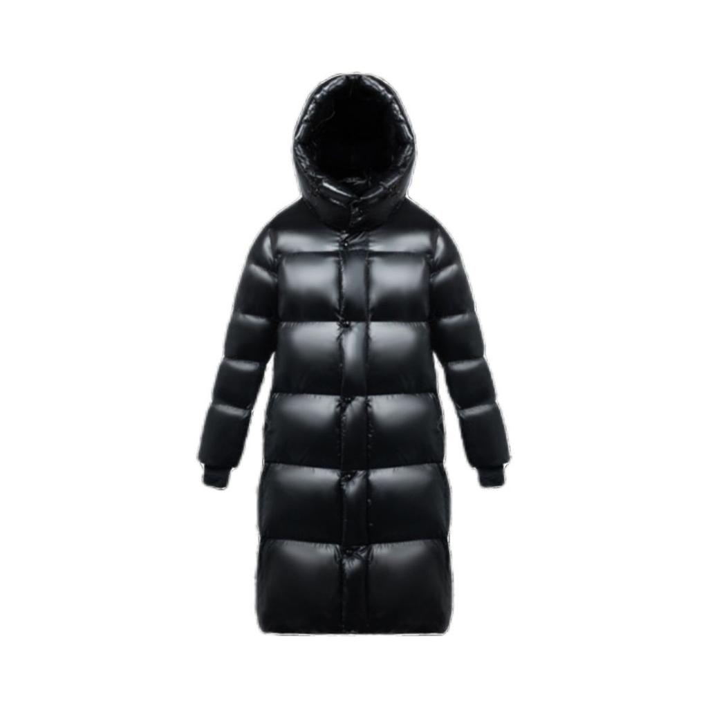 Black Diamond Long Down Cotton Jacket with Graphene Lining and Heating Black Warrior Black Gold Long Cotton Jacket Thickened European Product