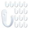 Pack of 20 Wall Hook Heavy Duty Waterproof Rustproof Zinc Alloy Perfect for Coat Jackets Robes Bags Purses Storage