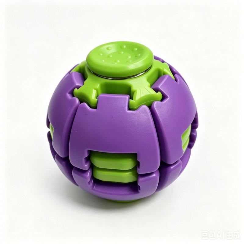3D Printed Press Fidget Spinner Ball Push Rotate Stress Relief Toy Anti-Anxiety Desk Office Gadget for Adults Kids