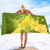 Asciugamani da Spiaggia Gialli al Limone in Microfibra, Asciugamano Coperta Sottile Morbido Assorbente Sovradimensionato, Leggero Asciugatura Rapida e Senza Sabbia Asciugamano da Bagno