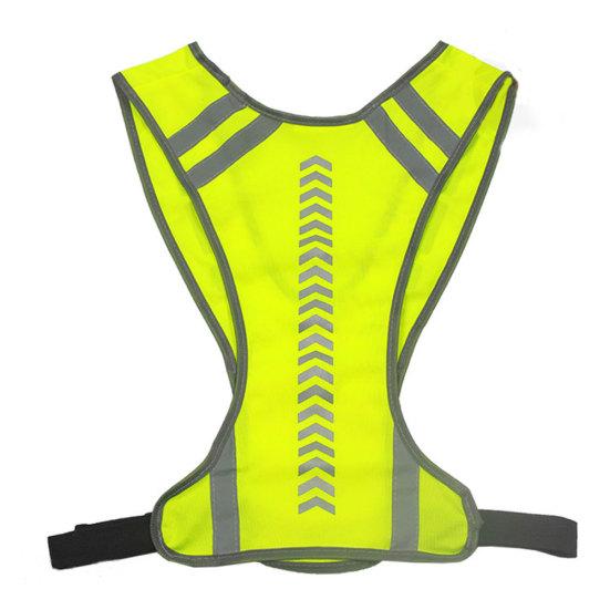 Unisex Warning Night Running Cycling Safety High Visibility Reflective Vest Jacket