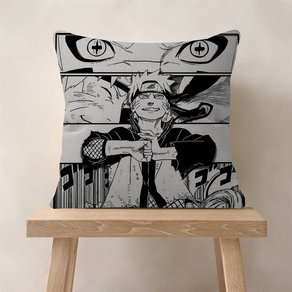 Anime Nnarutoss Pillow Cushion Cover Pillowcase Living Room Sofa Home Decor Customized