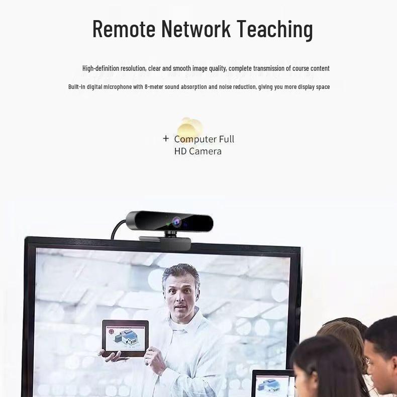 4K Ultra HD Webcam with Built-in Microphone for Desktop/Laptop and Online Streaming