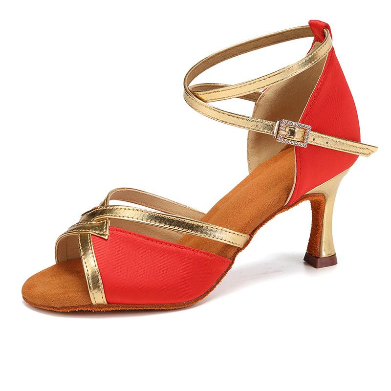 Latin Dance Shoes Women's High Heel Dance Shoes Tango Soft Bottom Dance Shoes Girls Salsa Ballroom Shoes