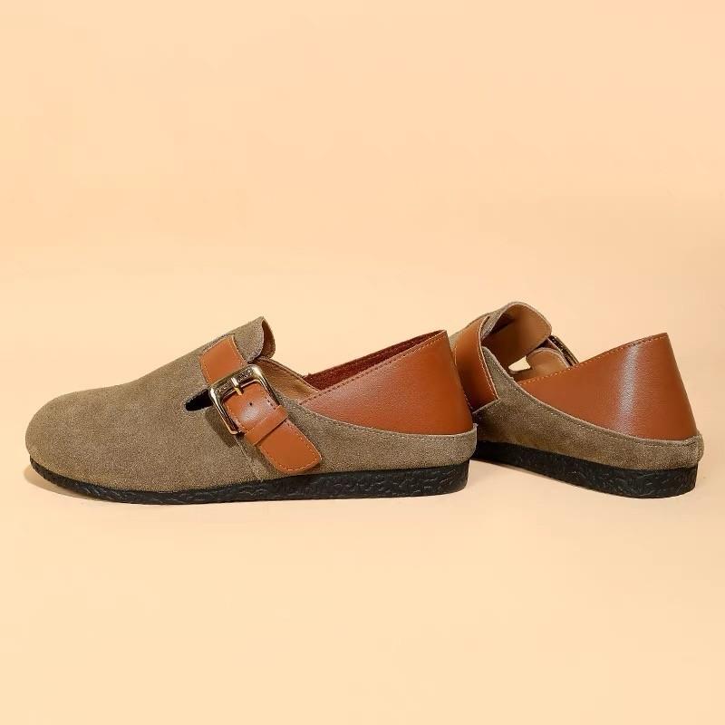 Fashion Shoes Woman Flats Soft Casual Female Sneakers Loafers with Fur Round Toe Clogs Platform Comfortable Slip-on New Retro Shoes