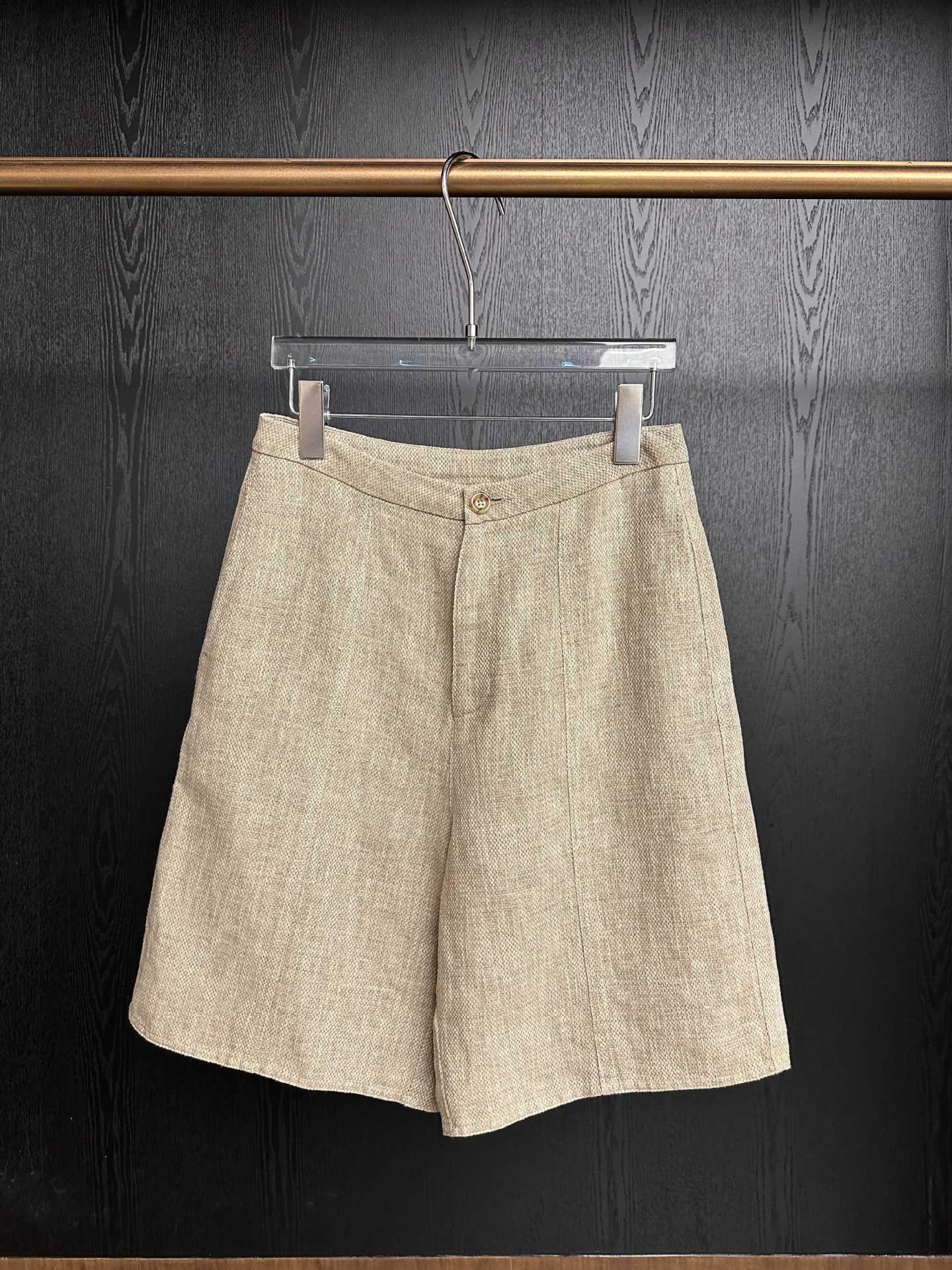 DTWO2026 High-Waisted Slimming Thirteen-Line Shorts, Spring/Summer Original Design Small хаки