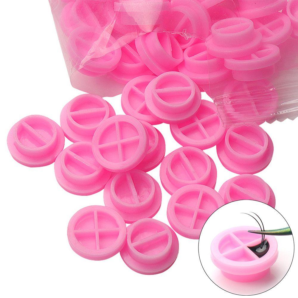 

Pigment Tools Plastic Durable Tattoo Container Eyelash Extension Round Holder Eyelash Glue Cup