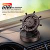 360 Degree Rotation Air Freshener Solar Power Car Aromatherapy Portable Oil Diffuser Accessories Interior Creative Helm Shape Auto Purifier Energy